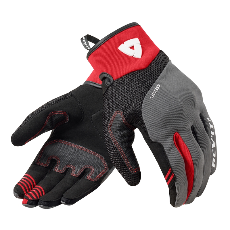 Revit Endo motorhandschoenen grijs en rood