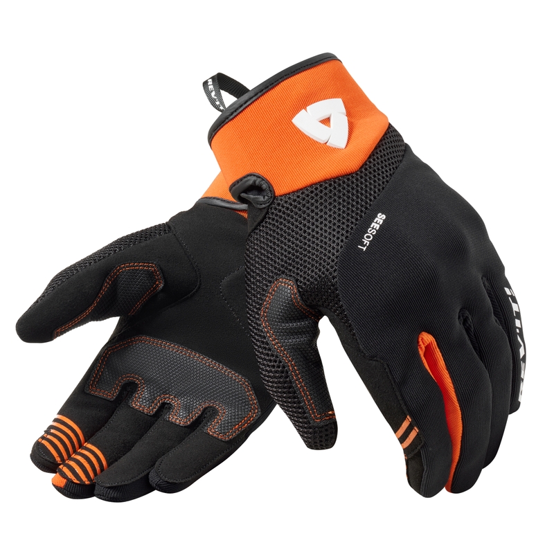 Revit Endo motorhandschoenen zwart-oranje