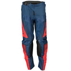 Kinder motorcrossbroek Scott EVO TRACK blauw-neon rood
