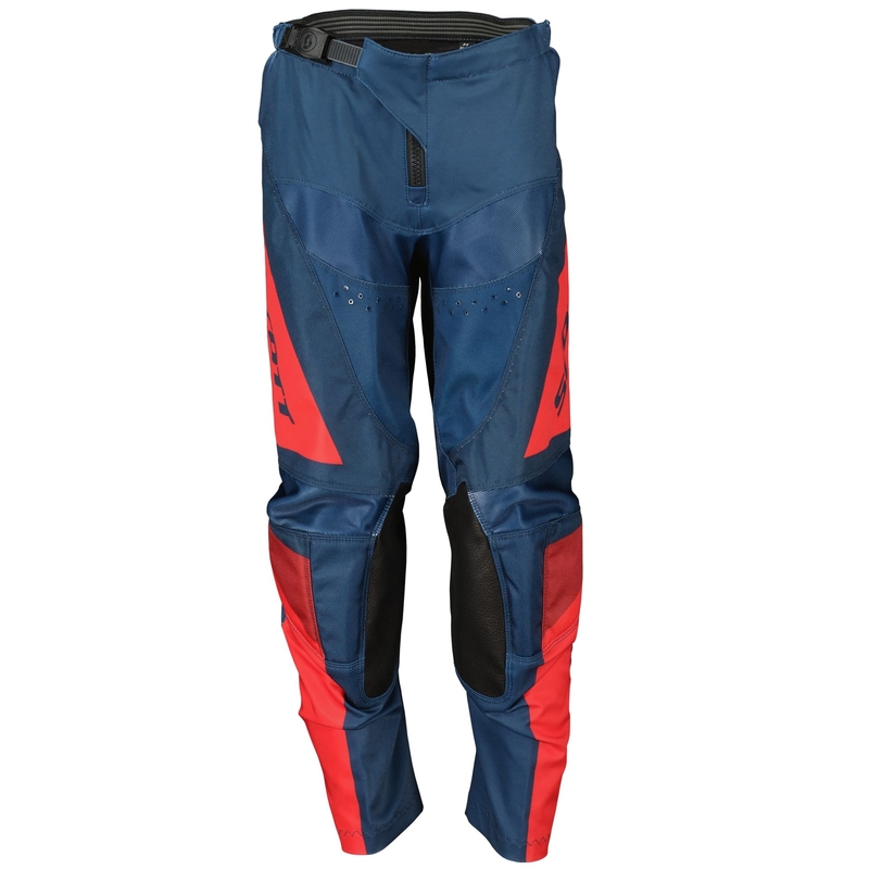 Kinder motorcrossbroek Scott EVO TRACK blauw-neon rood