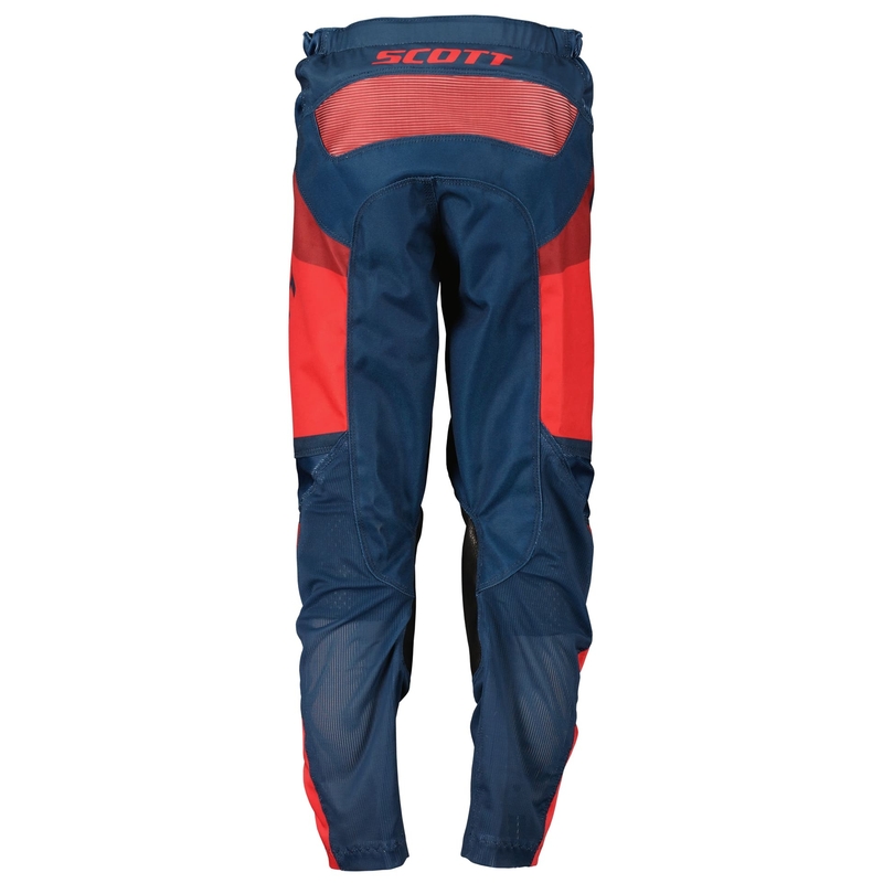 Kinder motorcrossbroek Scott EVO TRACK blauw-neon rood