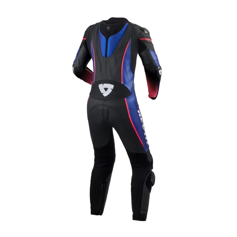 Revit Xena 4 zwart-blauwe motoroverall voor dames
