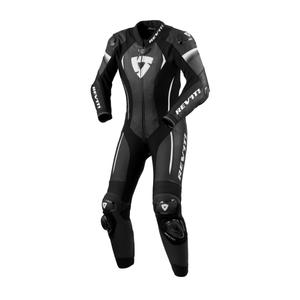 Revit Xena 4 zwart-witte motoroverall voor dames