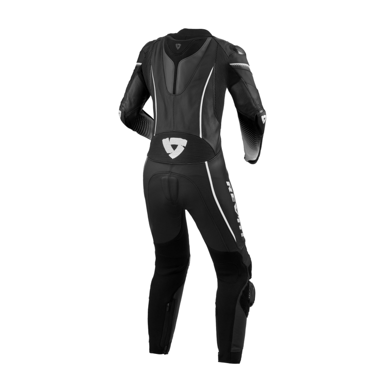 Revit Xena 4 zwart-witte motoroverall voor dames