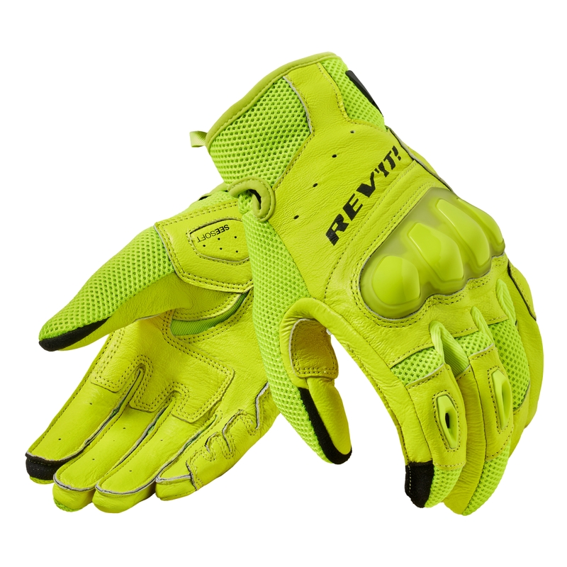 Motorhandschoenen Revit Ritmo fluo geel