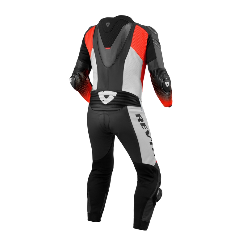 Revit Control zwart-fluorode leren motoroverall
