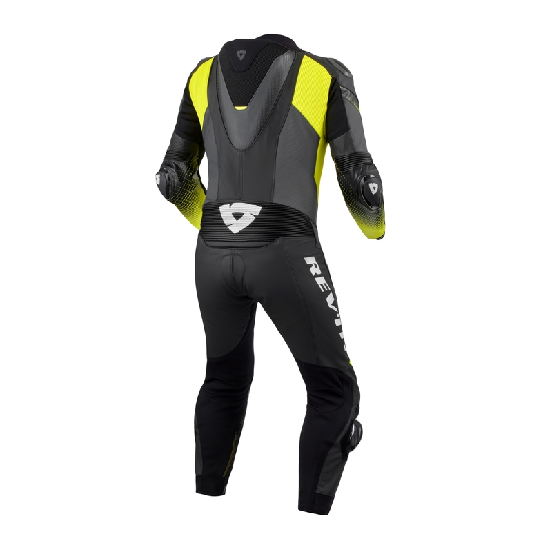 Revit Control zwart-fluogele leren motoroverall