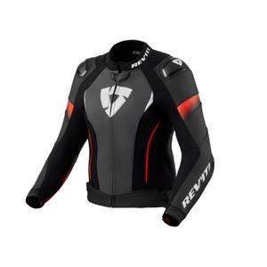 Revit Xena 4 Pro zwart-fluorood leren motorjack voor dames