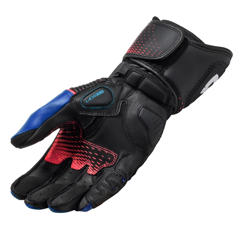 Revit Xena 4 motorhandschoenen voor dames zwart en blauw