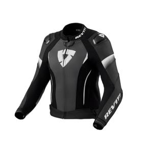 Revit Xena 4 Pro zwart-wit leren motorjack voor dames