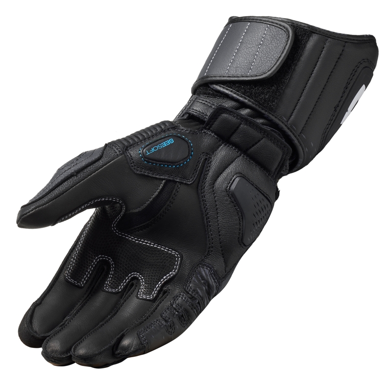 Revit Control motorhandschoenen zwart-antraciet