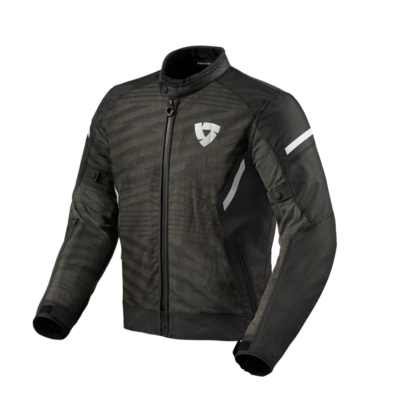 Revit Torque 2 H2O zwart-witte motorjas