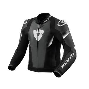 Revit Control zwart-wit leren motorjack