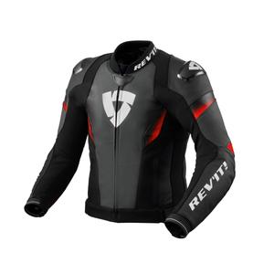 Revit Control zwart-fluorode leren motorjas