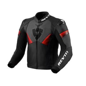 Revit Argon 2 zwart-fluorode leren motorjas