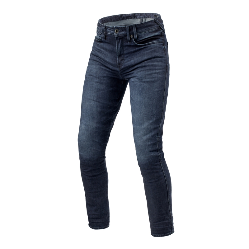 Motorjeans Revit Carlin SK donkerblauw