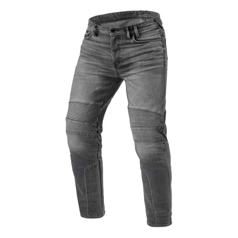 Revit Moto 2 TF Grijs Cropped Motorcycle Jeans