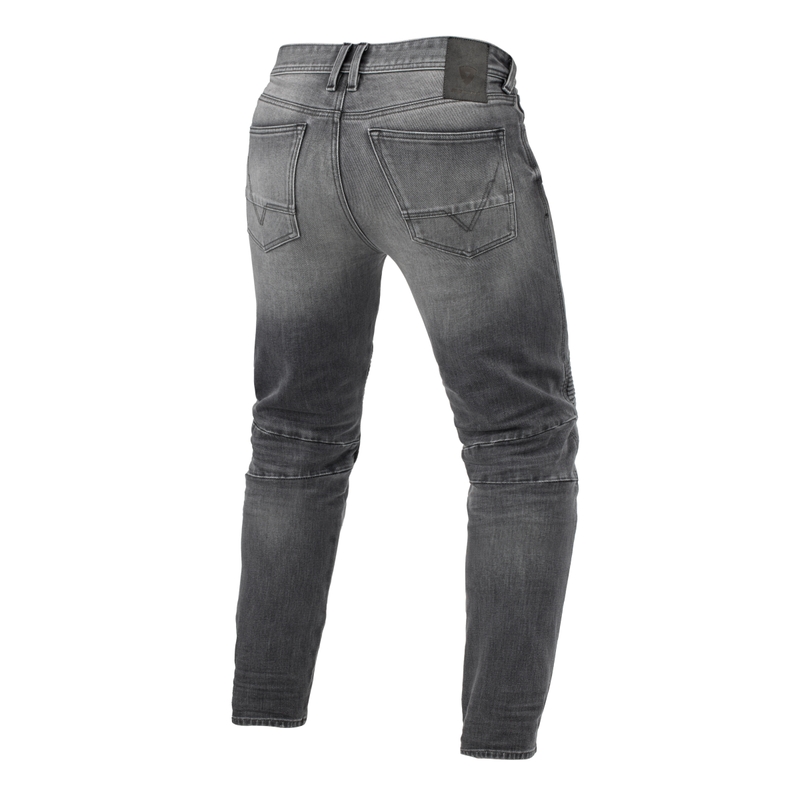 Revit Moto 2 TF Grijs Cropped Motorcycle Jeans