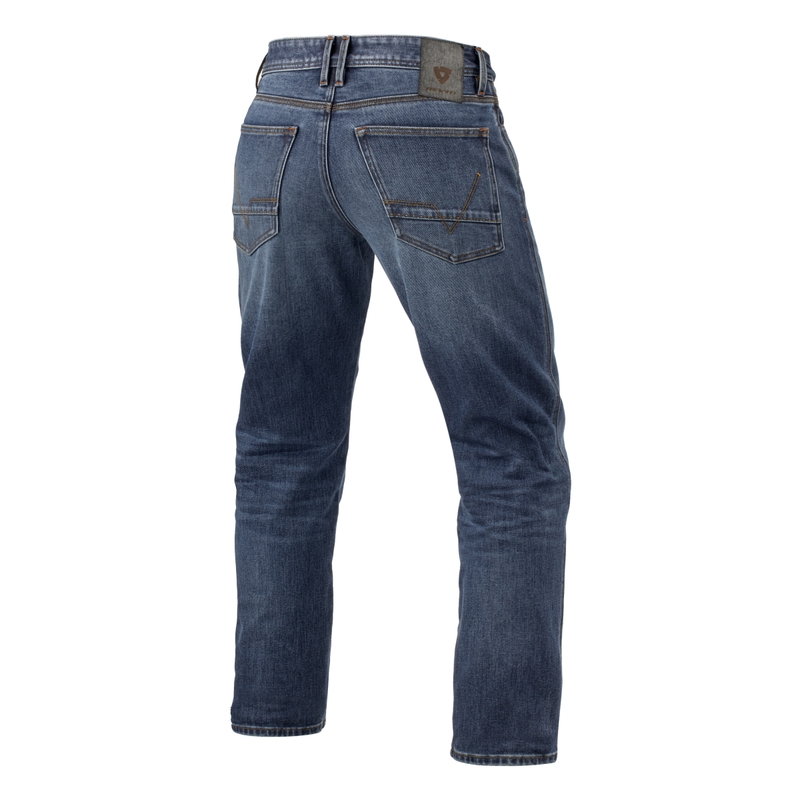 Revit Lombard 3 RF Blauw Cropped Motorcycle Jeans