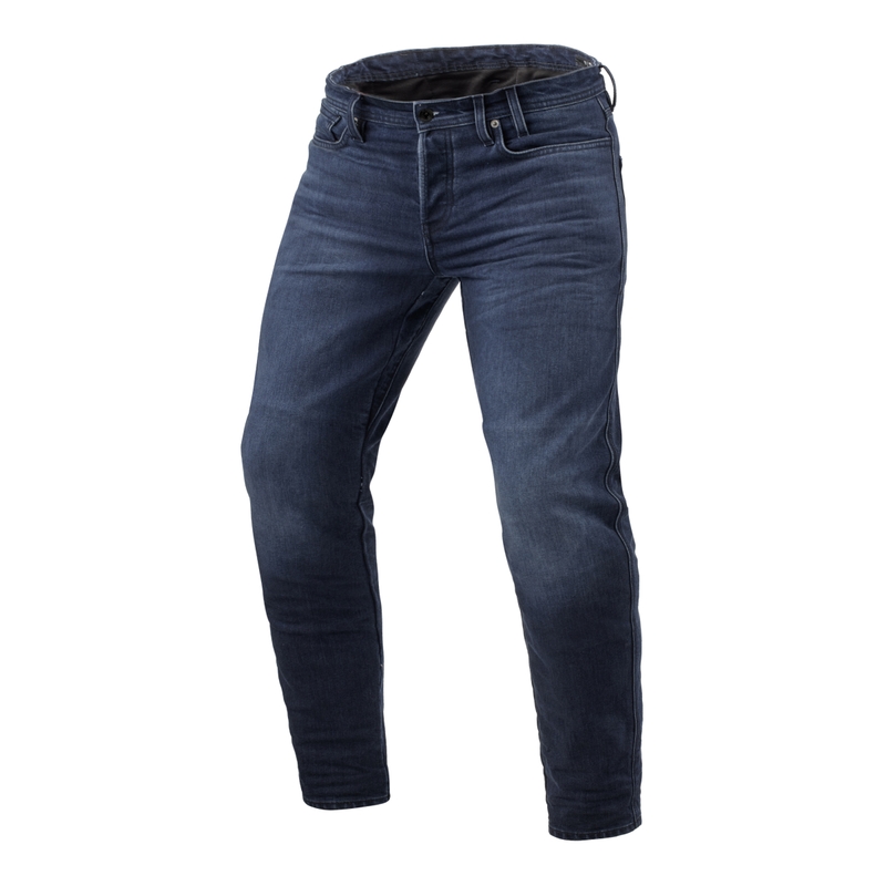 Revit Micah TF verlengde jeans voor motorfiets, donkerblauw