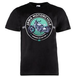 T-shirt JAWA Motorcycle zwart-groen