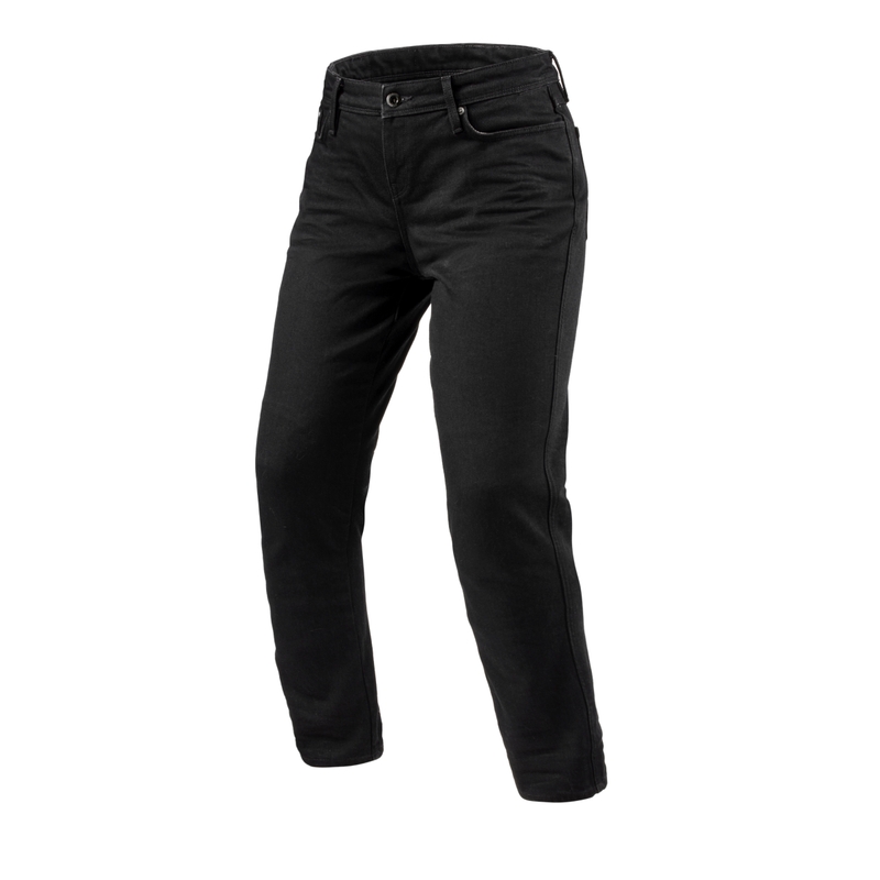 Revit Violet BF Vrouwen Cropped Motorcycle Jeans Zwart