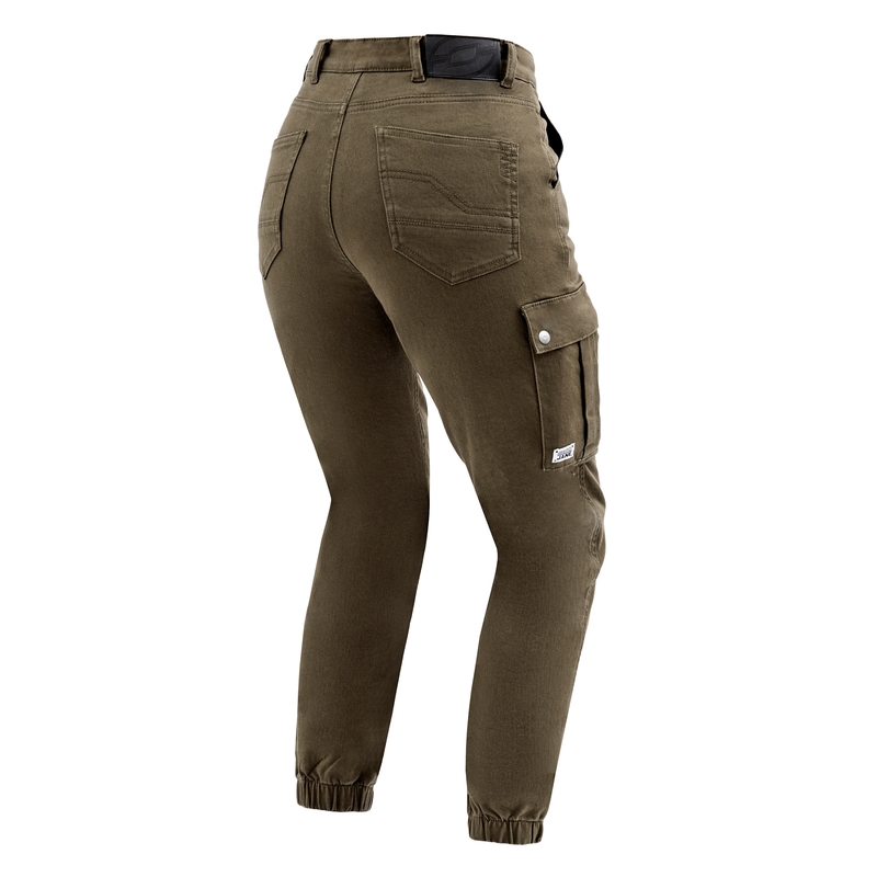Damesmodel Ozone Jane JF Green Motorcycle Jeans