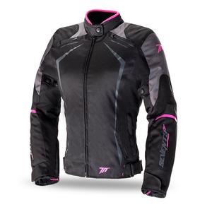 Dames motorjas SEVENTY DEGREES SD-JR49 zwart en roze