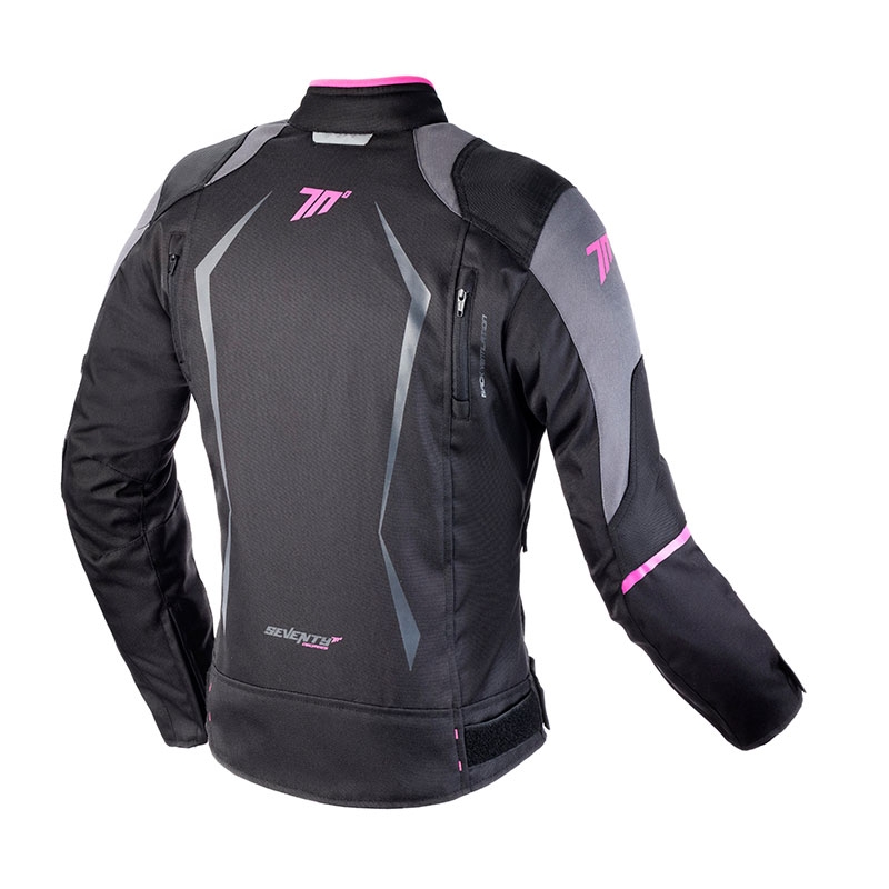 Dames motorjas SEVENTY DEGREES SD-JR49 zwart en roze