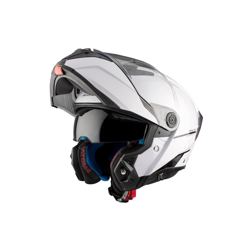 MT ATOM 2 SV SOLID A0 motorhelm wit glanzend