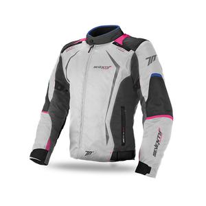 Dames motorjas SEVENTY DEGREES SD-JR49 grijs-blauw-roze