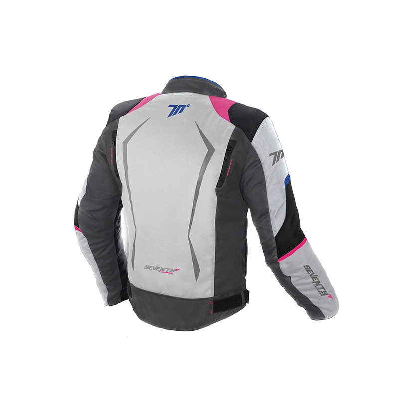 Dames motorjas SEVENTY DEGREES SD-JR49 grijs-blauw-roze