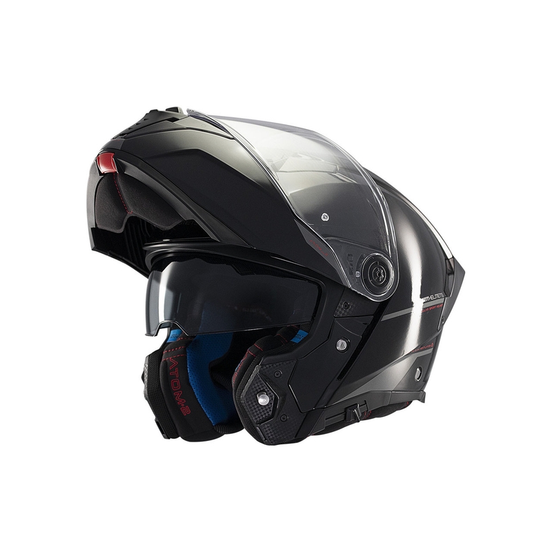 MT ATOM 2 SV SOLID A1 motorhelm glanzend zwart