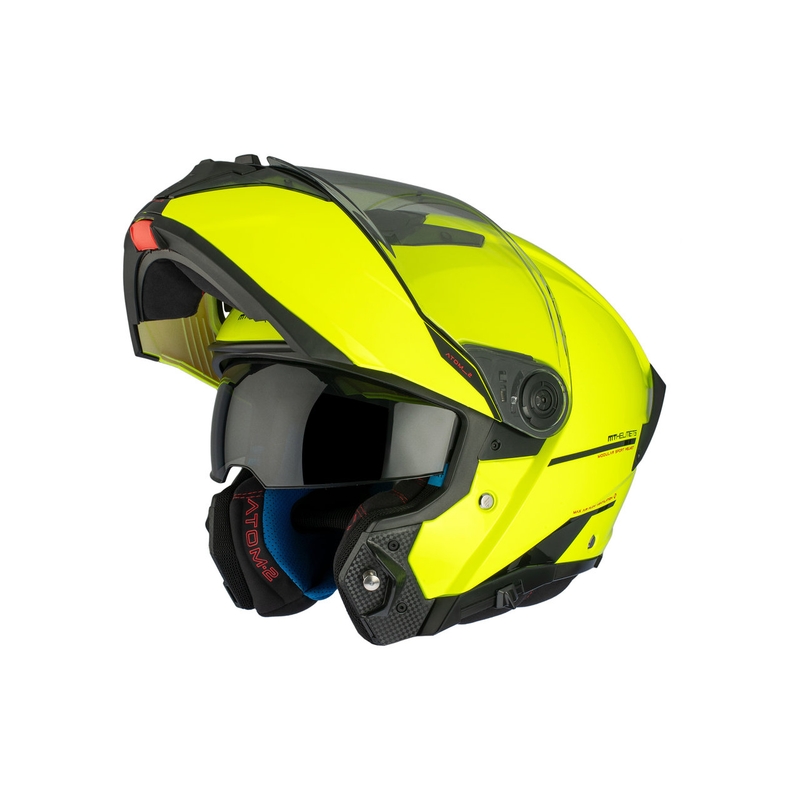 MT ATOM 2 SV SOLID A3 fluo gele glanzende motorhelm