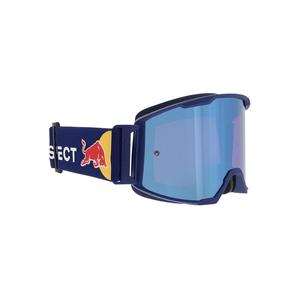 Motorcrossbril Red Bull Spect STRIVE S donkerblauw met blauwe lens