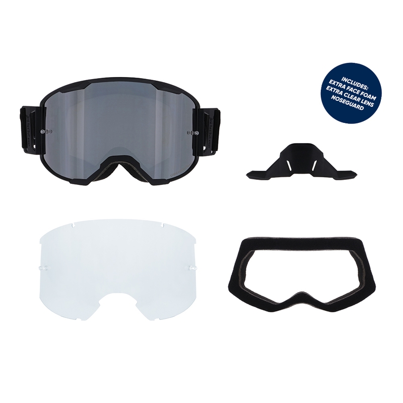 Motorcrossbril Red Bull Spect STRIVE S zwart met rookglas
