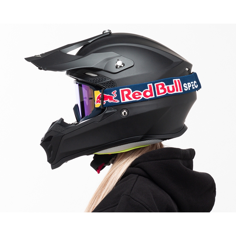 Motorcrossbril Red Bull Spect WHIP donkerblauw met blauwe lens