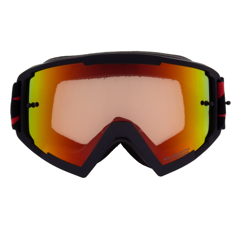 Motorcrossbril Red Bull Spect WHIP zwart met rood-gele lens