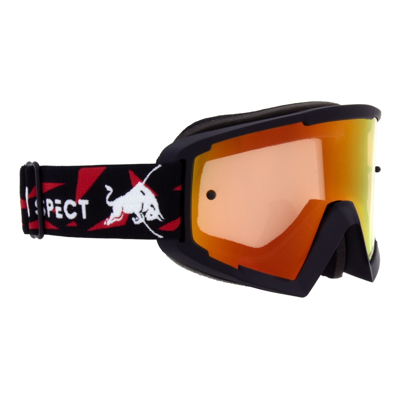 Motorcrossbril Red Bull Spect WHIP zwart met rood-gele lens