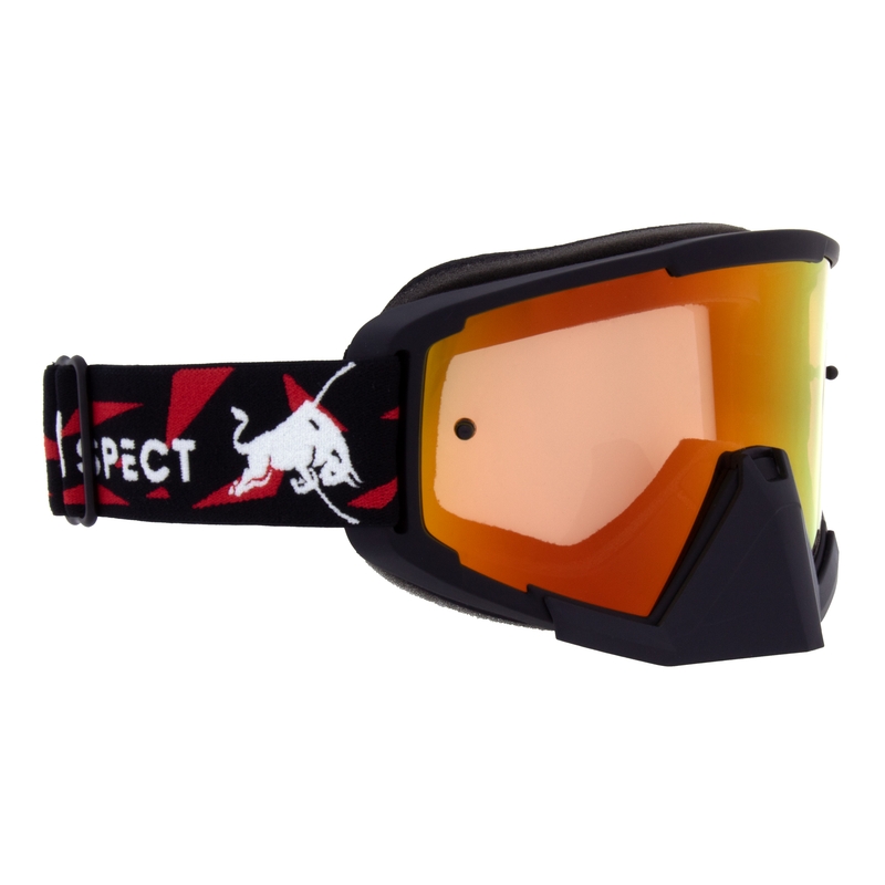 Motorcrossbril Red Bull Spect WHIP zwart met rood-gele lens