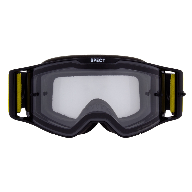 Motorcrossbril Red Bull Spect TORP zwart met heldere lens