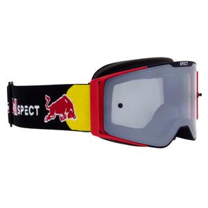 Red Bull Spect TORP zwart met rode motorcrossbril met rookglas