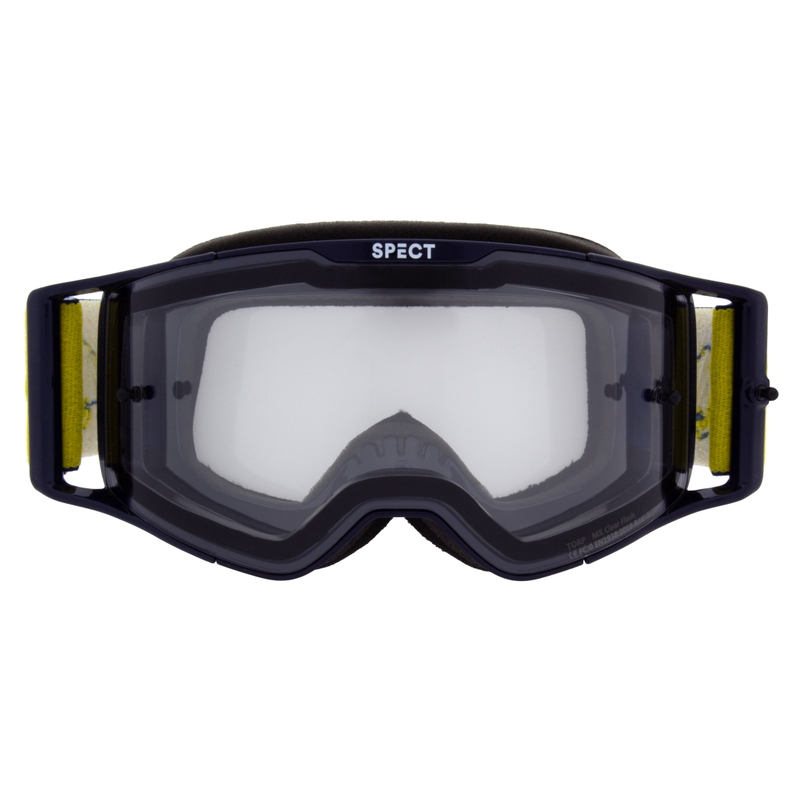 Motorcrossbril Red Bull Spect TORP blauw met heldere lens