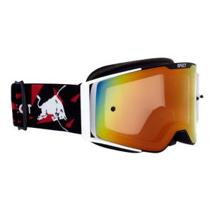 Motorcrossbril Red Bull Spect TORP zwart-wit met rode lens