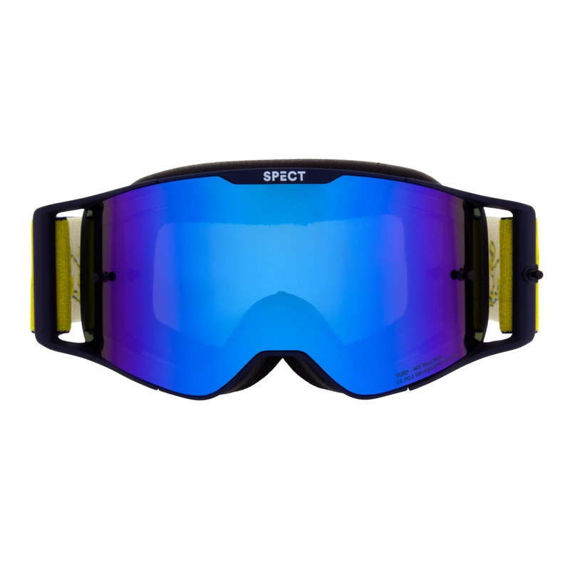 Motorcrossbril Red Bull Spect TORP blauw met blauwe lens