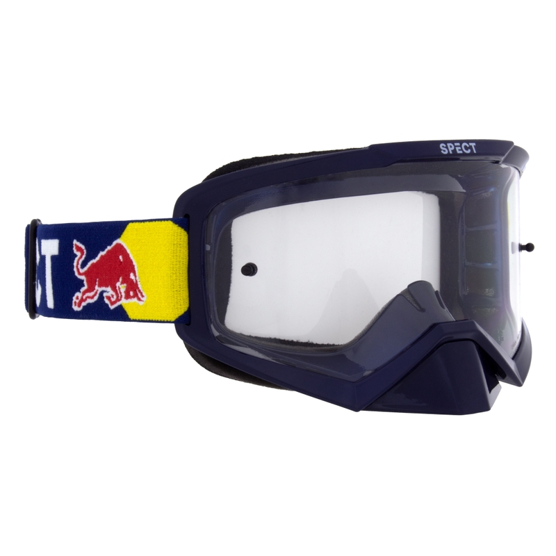 Motorcrossbril Red Bull Spect EVAN blauw met heldere lens
