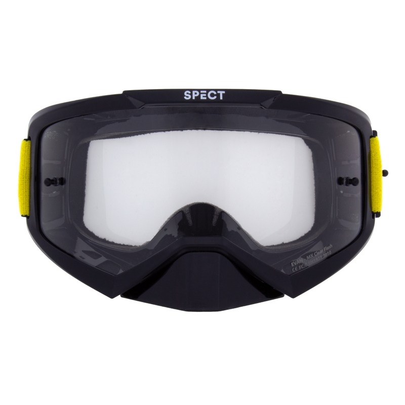 Motorcrossbril Red Bull Spect EVAN zwart met heldere lens