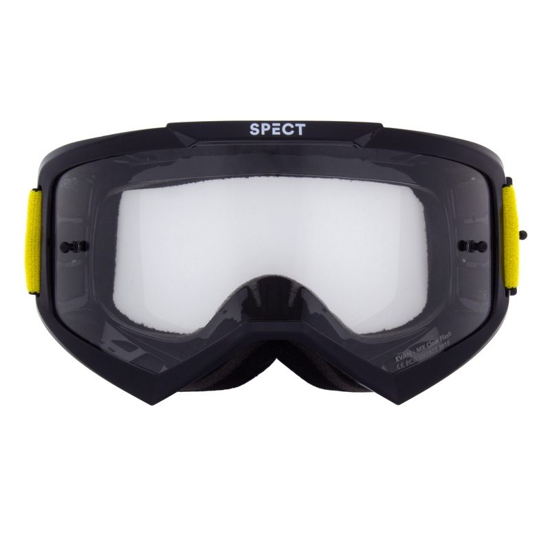 Motorcrossbril Red Bull Spect EVAN zwart met heldere lens