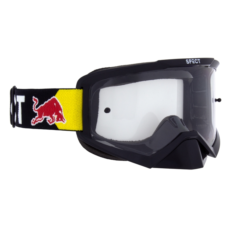Motorcrossbril Red Bull Spect EVAN zwart met heldere lens