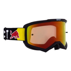 Motorcrossbril Red Bull Spect EVAN zwart met rood-gele lens